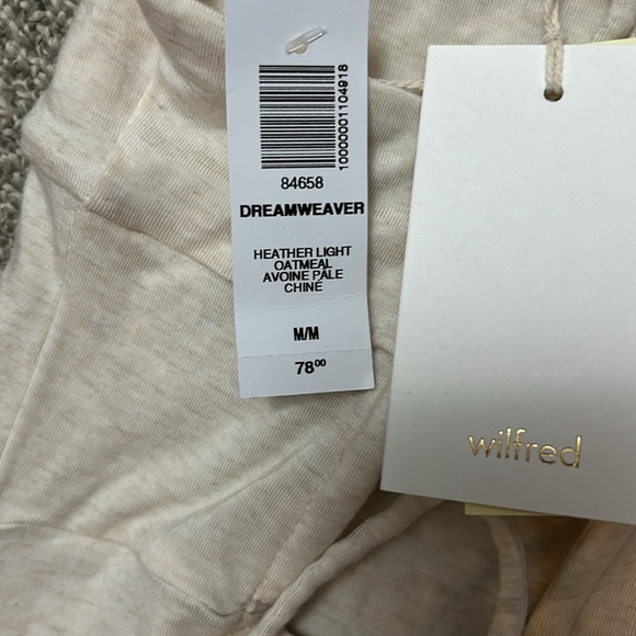 Aritzia Wilfred Dreamweaver Dress NWT  Heathered Oatmeal - Picture 3 of 3